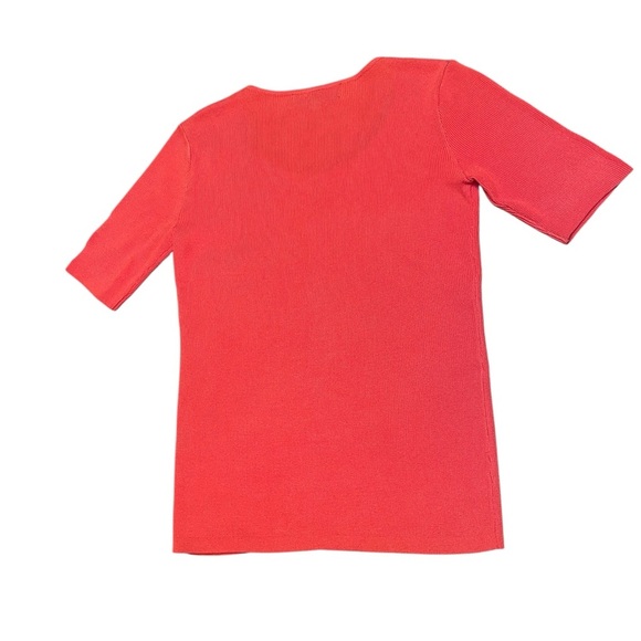 Catherine Malandrino Keyhole Cut Out Short Sleeve Sweater Size S - Picture 8 of 10